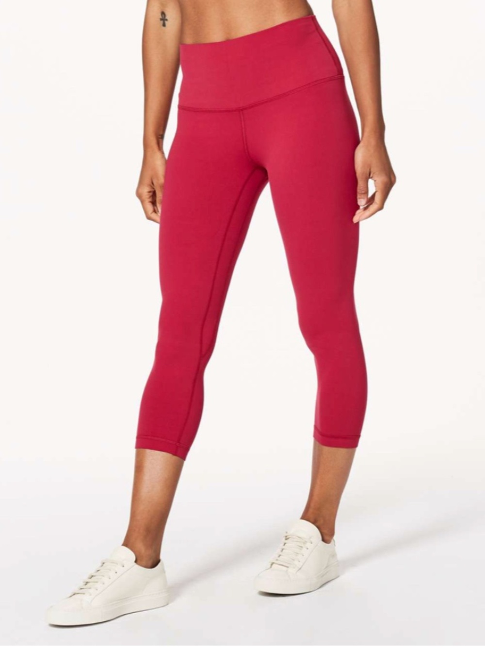 Lululemon Align Crop *21" Ruby Red (First Release) Size 8